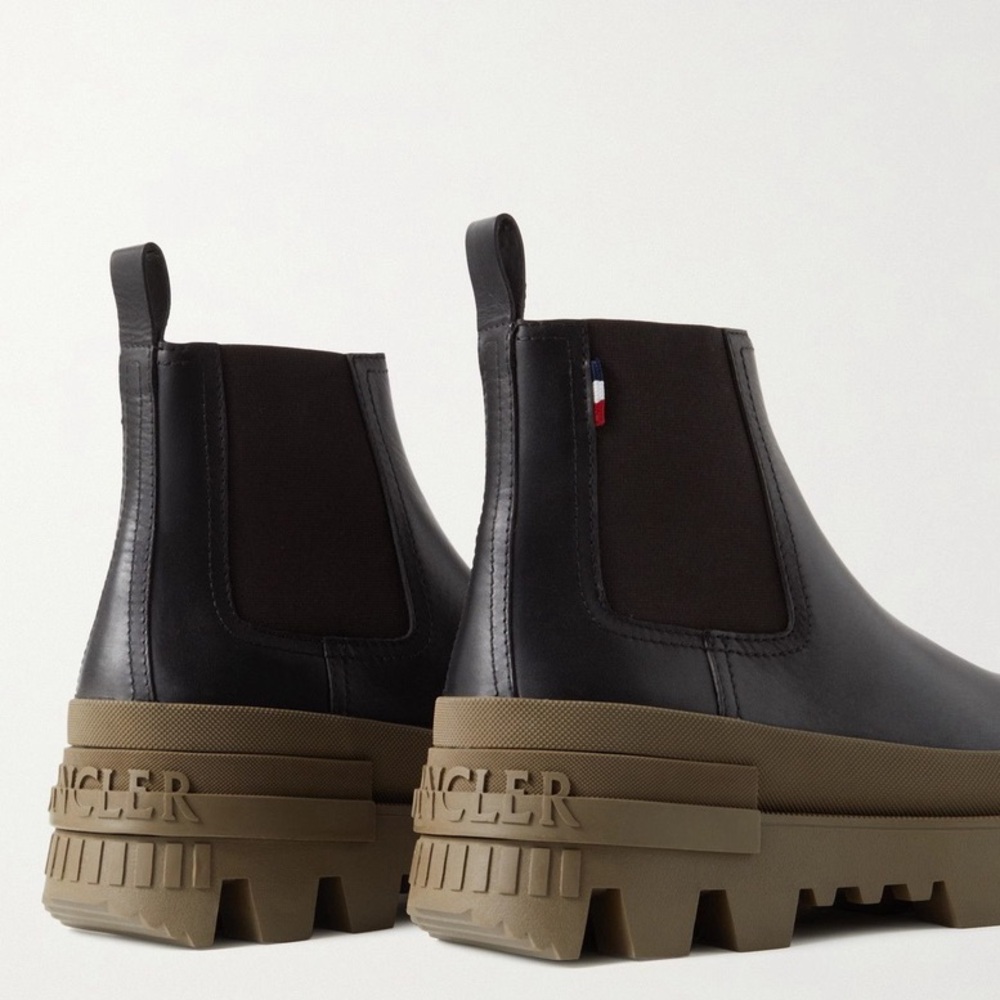 Moncler Lir Leather Chelsea Boots - Picture 3 of 6